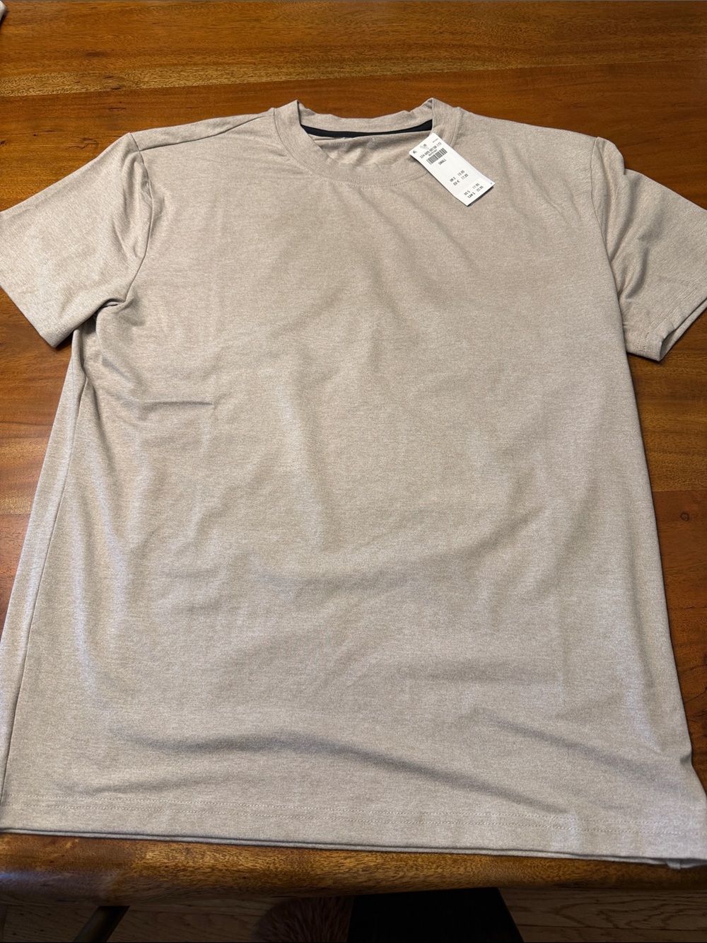 Hollister Men's Short Sleeve Crewneck Tee in Taupe